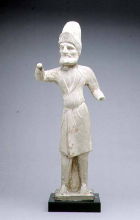 Tomb figure of a groom or merchant, Chinese,Tang Dynasty de Anonymous