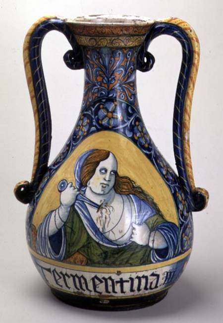 Vase, depicting Lucretia, Abruzzo de Anonymous