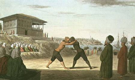 Wrestling Match, Constantinople de Anonymous