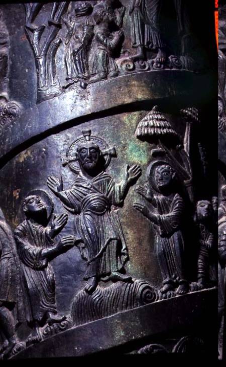 Healing the Blind, detail from the Column of Christ de Anonymus