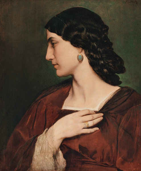 Portrait the Nanna Risi. de Anselm Feuerbach