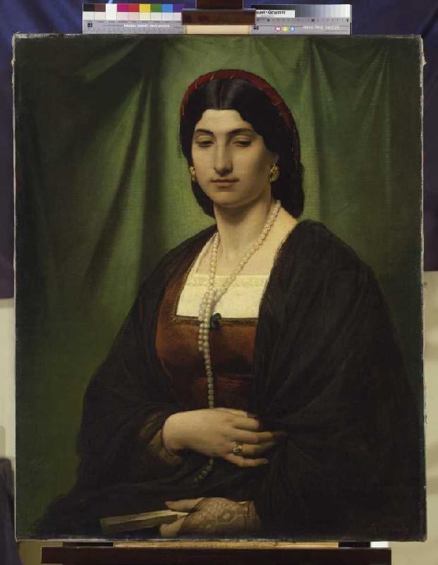 Portrait of a roman (Nanna) de Anselm Feuerbach
