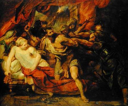 The Imprisonment of Samson, after a painting by Rubens de Anselm Feuerbach