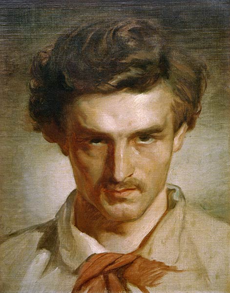 Anselm Feuerbach, Self-portrait as youth de Anselm Feuerbach