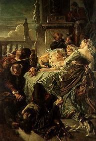 The death of the Pietro Aretino. de Anselm Feuerbach