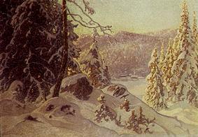 (a cold winter morning frosty vintermorgon) de Anselm Schultzberg