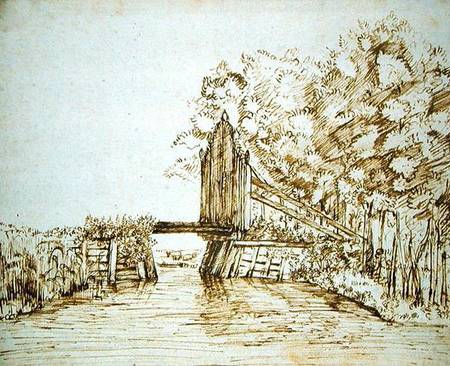 Small Bridge over Water and the Gate to the Estate de Anthonie van Borssom