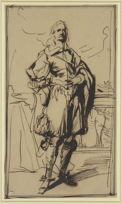 Studie zu einem Kavalierbildnis de Anthonis van Dyck
