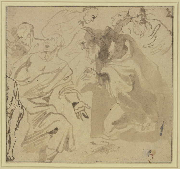 Studienblatt: Sieben Heilige de Anthonis van Dyck