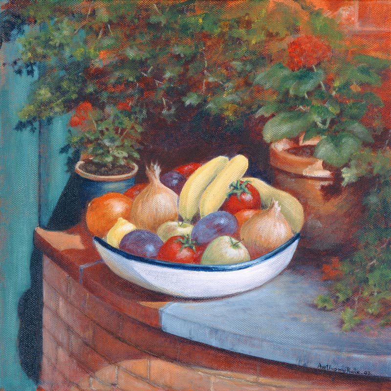 Fruit and Veg al Fresco, 2003 (acrylic)  de Anthony  Rule