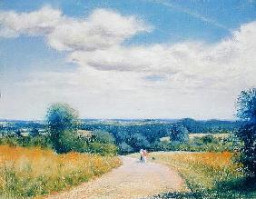 Sunday Stroll, 2003 (pastel on paper) 