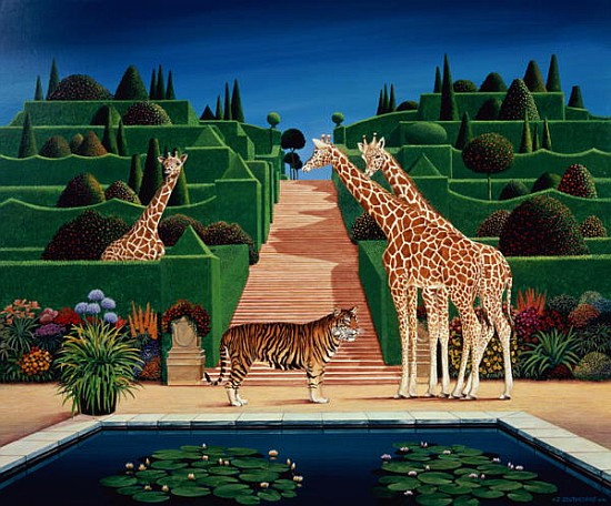 Animal Garden, 1980 (acrylic on board)  de Anthony  Southcombe