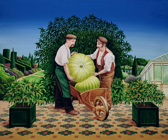 Gardeners, 1990 (acrylic on board)  de Anthony  Southcombe
