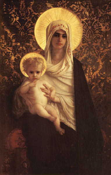 Virgin and Child de Antoine Auguste Ernest Herbert or Hebert