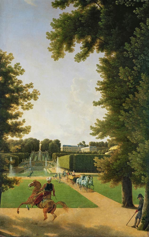 Promenade of Napoleon I (1769-1821) and Marie-Louise (1791-1847) de Antoine Bidauld