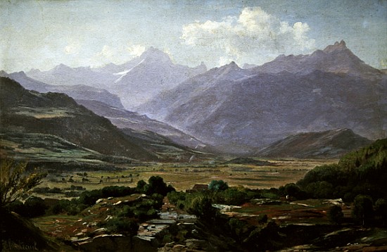 A valley at dawn de Antoine Chintreuil