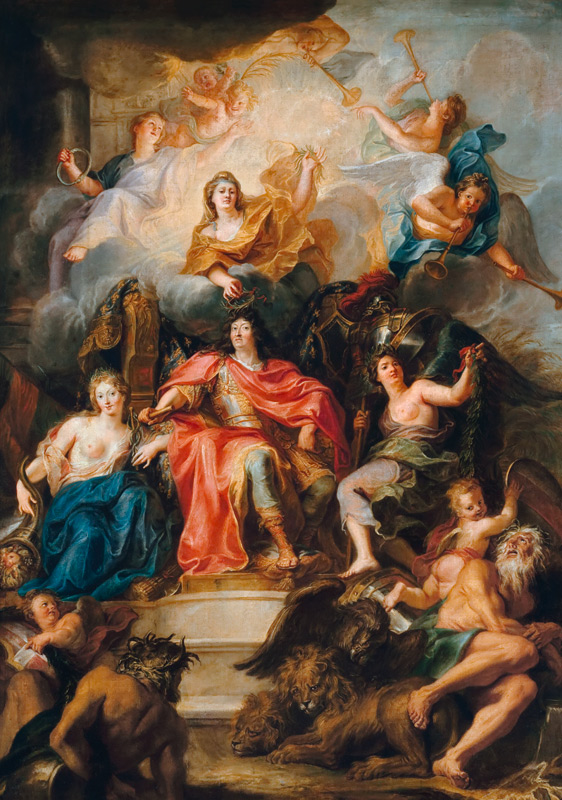 The glorification of Louis XIV de Antoine Coypel