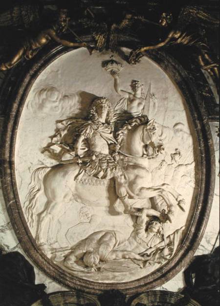 Equestrian portrait of Louis XIV (1638-1715) from the Salon de la Guerre de Antoine Coysevox