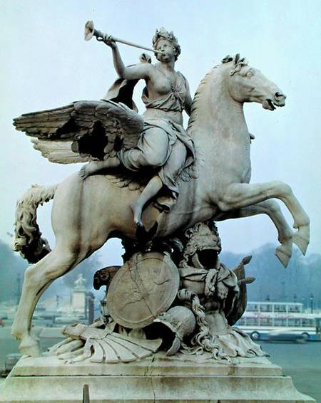 Fame Riding Pegasus ('Le Cheval de Marly') de Antoine Coysevox
