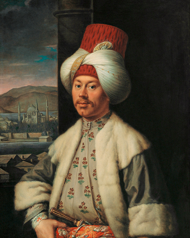 Portrait of An European in Turkish Costume de Antoine de Favray