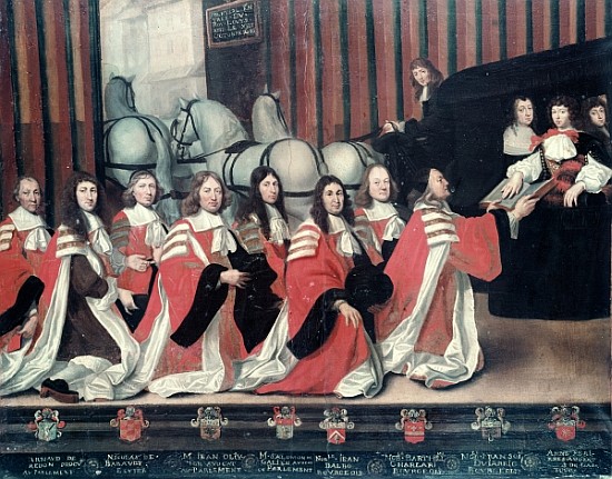 Louis XIV received the sheriffs in Toulouse de Antoine Durand