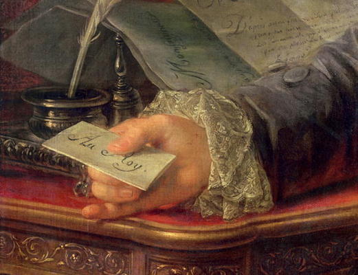 Charles Gravier (1719-87) Count of Vergennes (oil on canvas) (detail of 257923) de Antoine Francois Callet