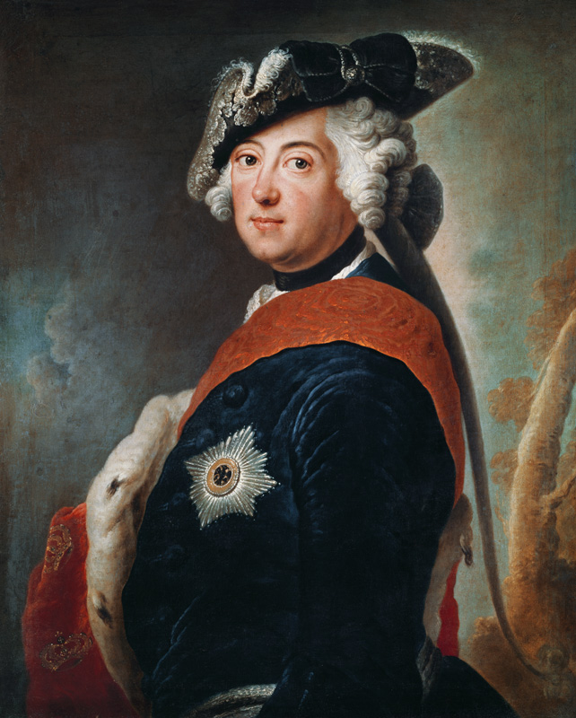 Frederick II , Portrait de Antoine Pesne