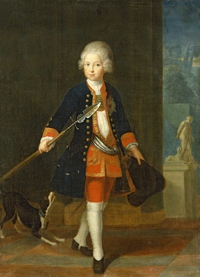 The Crown Prince Frederick II in his Corps de Cadets (uniform of the Kings Regiment), de Antoine Pesne