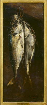 Fish (oil on panel) de Antoine Vollon