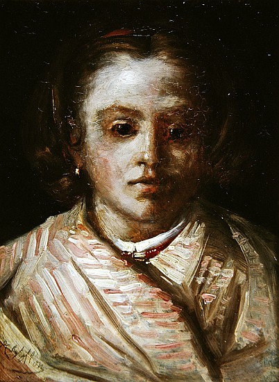Portrait of a child de Antoine Vollon