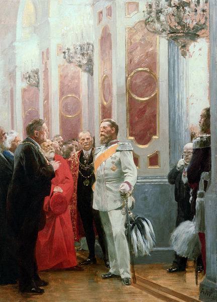 Frederick III at a Court Ball de Anton Alexander von Werner