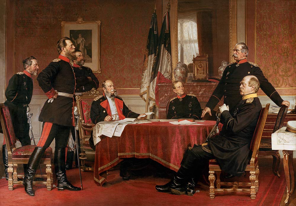 Discussion of a War Strategy in Versailles de Anton Alexander von Werner