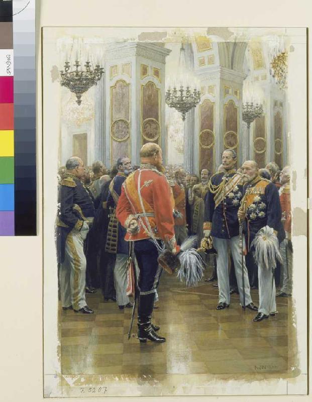 The red prince (prince Friedrich Karl in the unifo de Anton Alexander von Werner