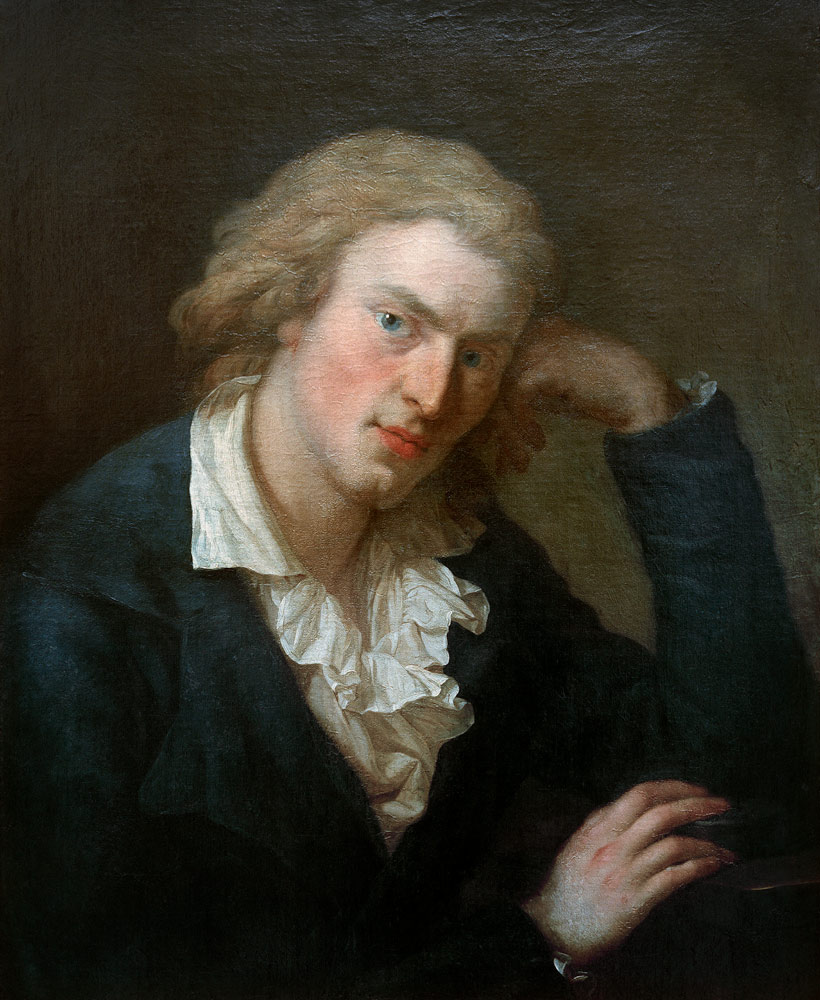 Portrait of Friedrich von Schiller (1759-1805) de Anton Graff