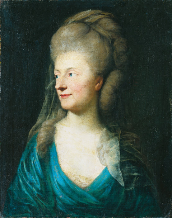 Portrait of Johanna Henriette Louise Countess of Bestucheff-Rumin, née von Carlowitz (1717-1787) (?) de Anton Graff