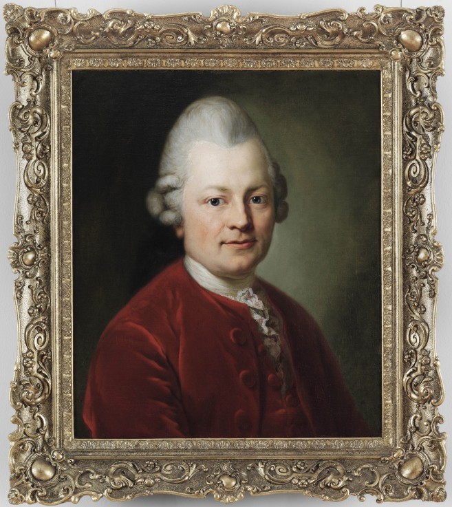 Portrait of Gotthold Ephraim Lessing (1729-1781) de Anton Graff