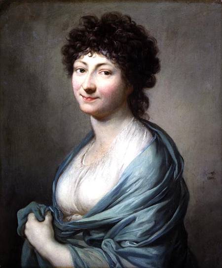 The Daughter: Portrait of Caroline Susanne Graff (b.1781) de Anton Graff