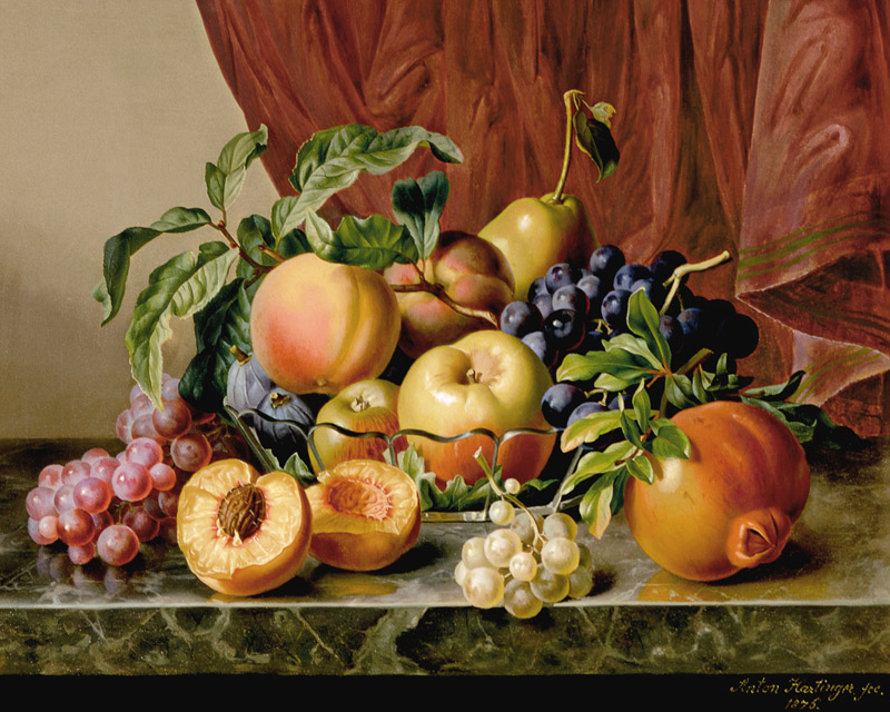 Fruit still life de Anton Hartinger