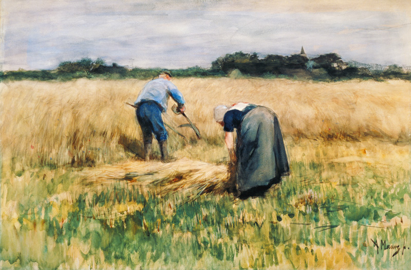 The Harvest de Anton Mauve