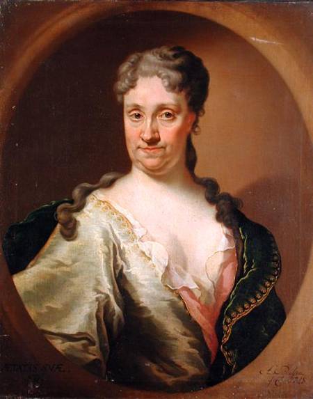 Portrait of Barbara Lutken (1664-1740) de Anton Paulsen