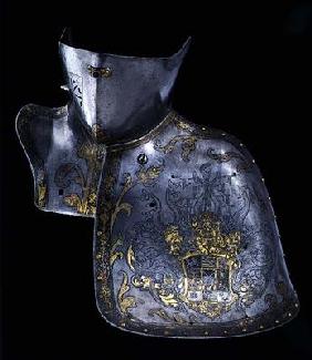 Shoulder and neck piece of a suit of armour, 1560