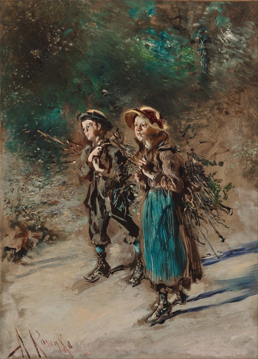 Children with Brushwood de Anton Romáko