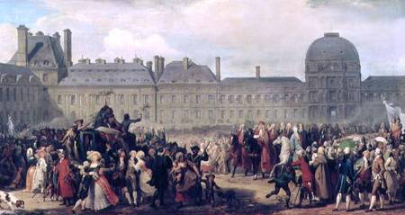 The Announcement of the signing of the Treaty of Versailles in 1783 de Anton van Ysendyck