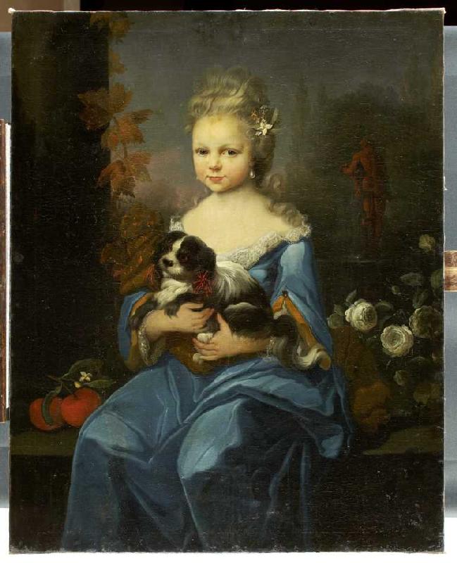 Bildnis der Margarethe Sophie Leonore von Holzhausen (1722-1747) (?) de Anton Wilhelm Tischbein