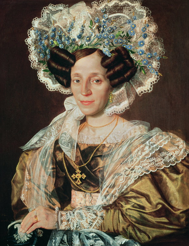 Portrait of Barbara Smetanova, mother of Federic Smetana de Antonin Machek