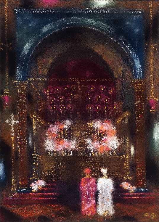 Corpus Domini (Altar von San Marco, Venedig) de Antonio Augusto Giacometti