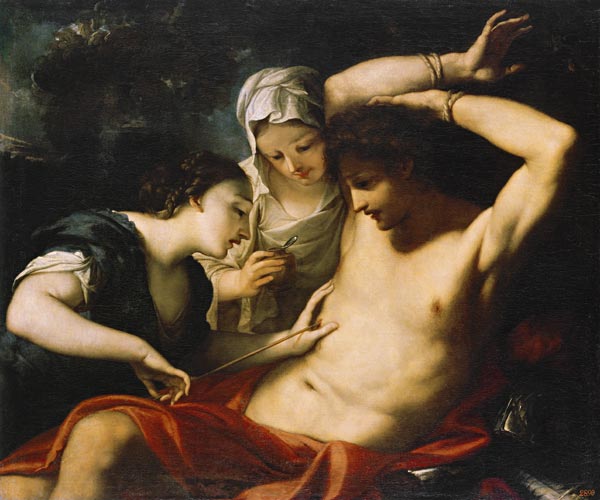 The Saints Sebastian, Irene and Lucia de Antonio Balestra