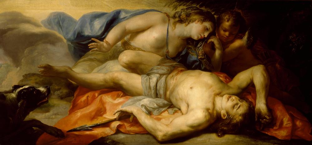 Venus und Adonis, undatiert. de Antonio Balestra