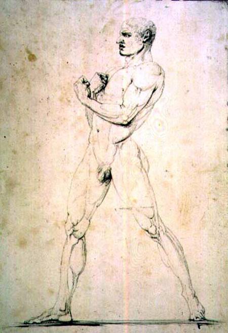 Male Nude, Damoxenos of Syracuse, from Pausanias's description of the Nemean Games in his "Itinary" de Antonio Canova