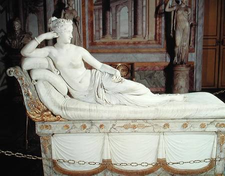 Paulina Bonaparte (1780-1825) as Venus Triumphant de Antonio Canova